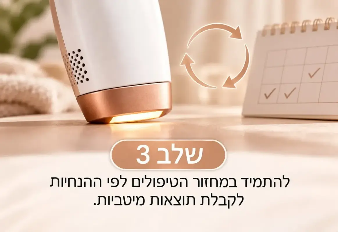 שלב 3: התמדה במחזור הטיפולים
